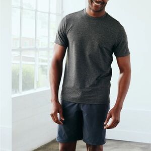 Quince Flowknit Ultra-Soft Performance Tee- Charcoal - XL